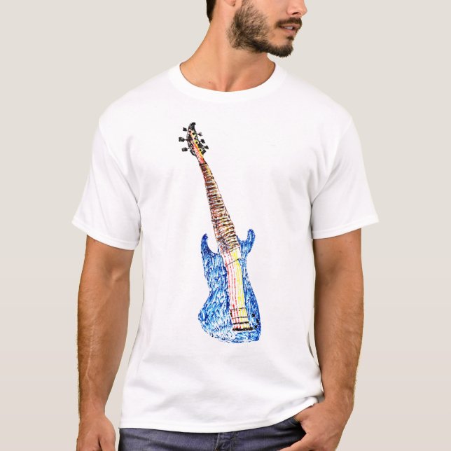 T-shirt Guitare Liquide (Devant)