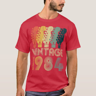 T-shirt Guitare Lover 38 ans Cadeaux Vintage 1984 Limite