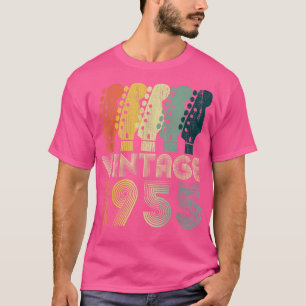 T-shirt Guitare Lover 67 ans Cadeaux Vintage 1955 Limite
