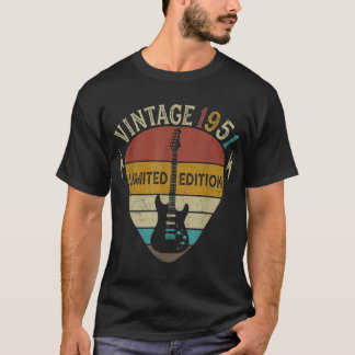 T-shirt Guitare Lover 71 Ans Cadeau, Vintage 1951 71e