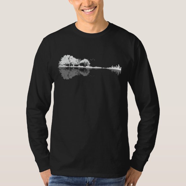 T-shirt Guitare Lover| Cadeau fantôme du lac Guitar (Devant)