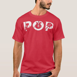 T-shirt Guitare Lover Guitariste Pop Funny Music Fête des