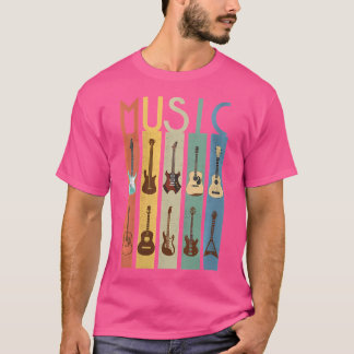 T-shirt Guitare Lover Musique Musique Musique Guitariste E