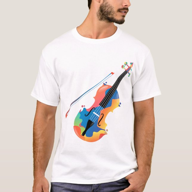 T-shirt Guitare musicale (Devant)