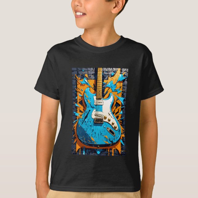 T-shirt Guitare musicale (Devant)