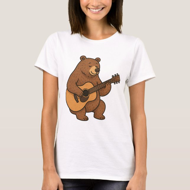 T-shirt Guitare - Musicien Vintage (Devant)