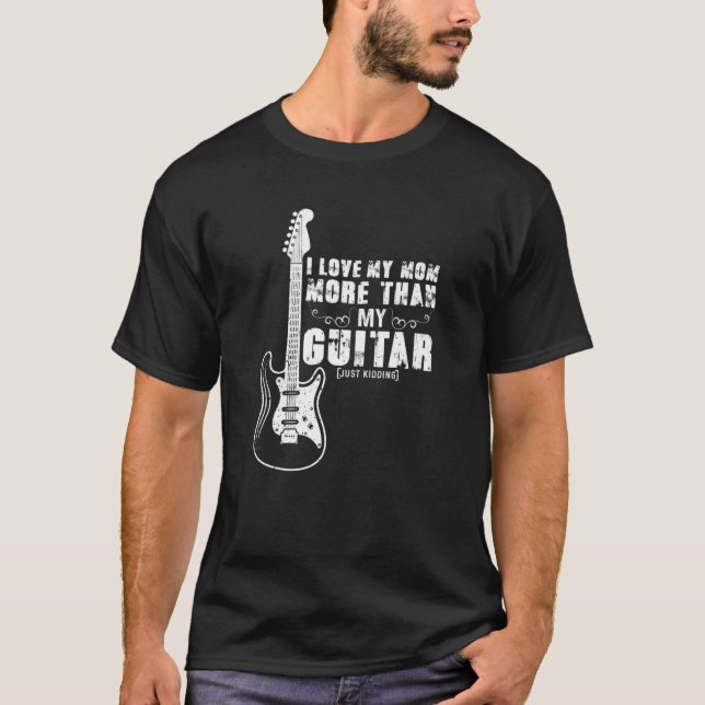 T-shirt Guitare Musicienne Trouvée Guitare Vintage (Devant)