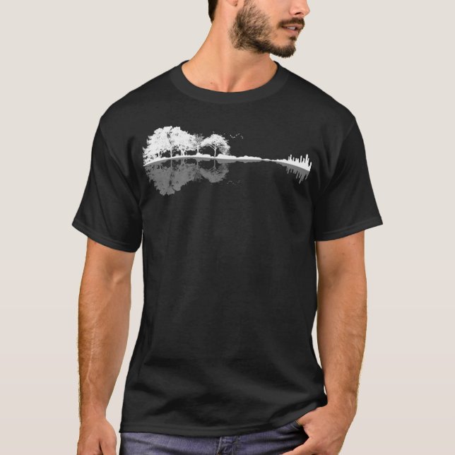 T-shirt Guitare naturelle (Devant)