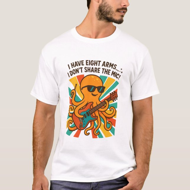 T-Shirt Guitare Pieuvre (Devant)