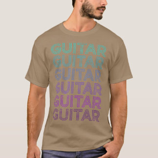 T-shirt Guitare Player Guitariste Retro
