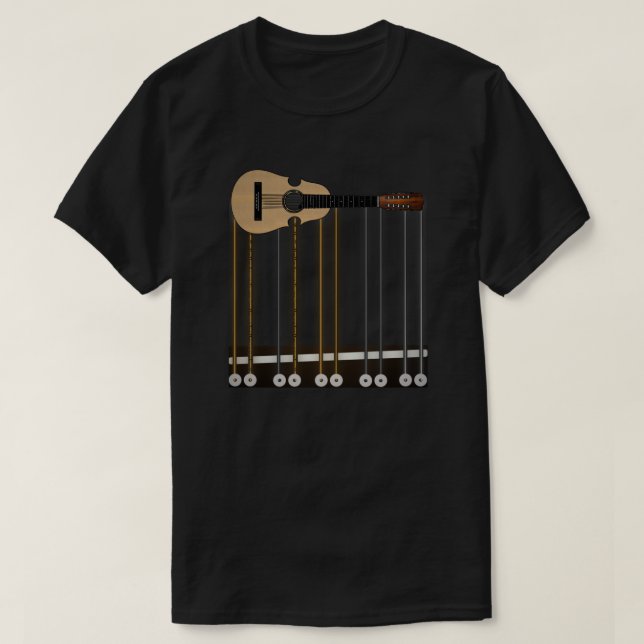 T-shirt Guitare Porto Rico Cuatro (Design devant)