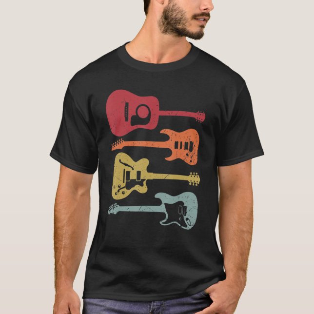 T-shirt Guitare Pour Guitariste (Devant)
