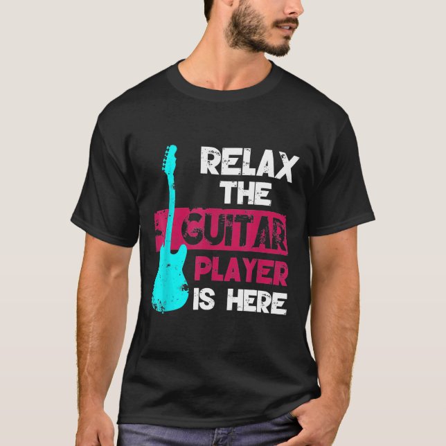 T-shirt Guitare Pour Hommes Femmes Guitare Joueur Pour Gui (Devant)