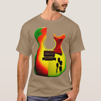 T-shirt Guitare reggae