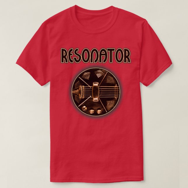 T-shirt Guitare résonatrice (Design devant)