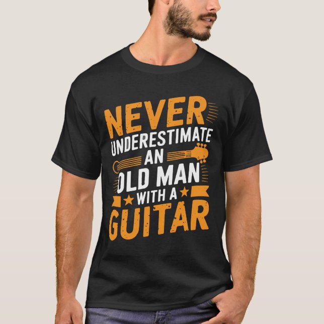 T-shirt Guitare - Respectez les cordes Tee (Devant)