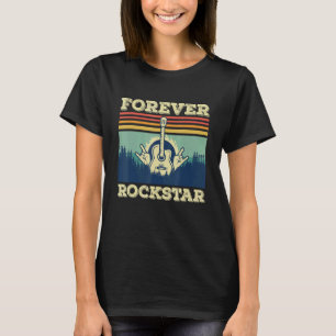 T-shirt Guitare Rétro Guitariste Rock musicien chanteur