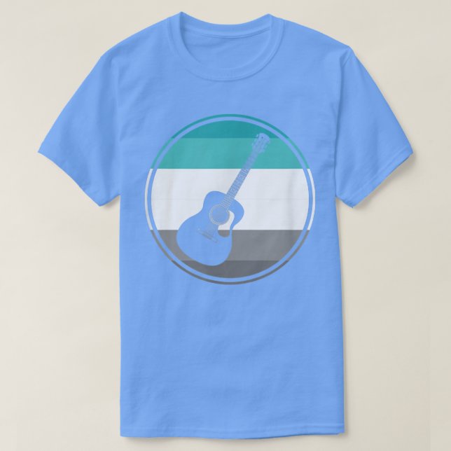 T-shirt Guitare rétro pour musiciens Hommes Femmes Enseign (Design devant)