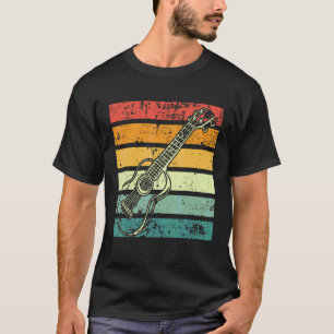 T-shirt Guitare Rétro Vintage Musicien Guitariste Guitare