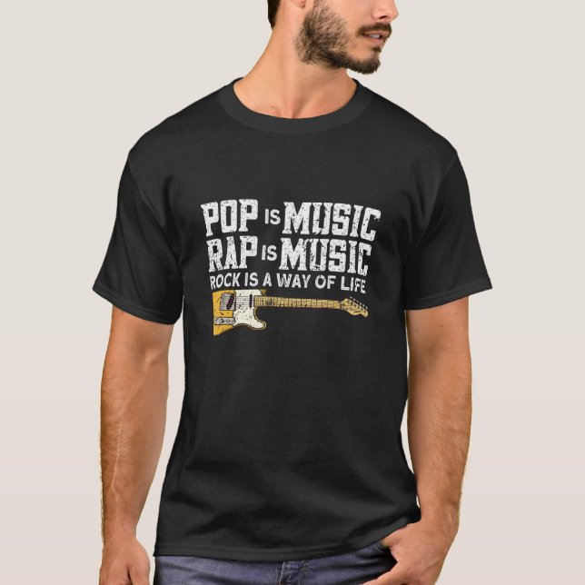 T-shirt Guitare Rock And Roll Electronic Rock (Devant)