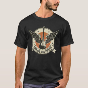 T-shirt Guitare Rock and Roll Musique Rock Vintage