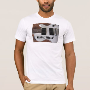 T-shirt Guitare Rock avec Message Musical Cool