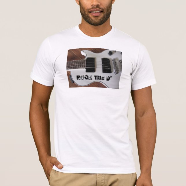 T-shirt Guitare Rock avec Message Musical Cool (Devant)