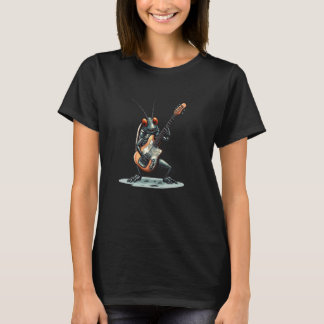 T-shirt Guitare Rock Nice avec Insecte Blatte Drôle