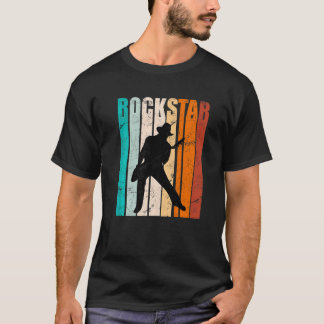 T-shirt Guitare Rock Rétro Et Roll Guitaristes Musique Gui