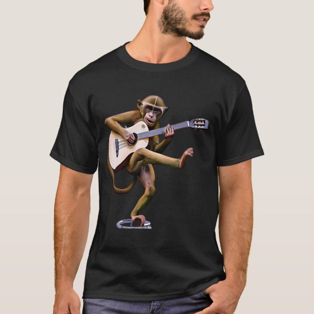 T-shirt Guitare Rockin' Monkey (Devant)