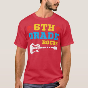 T-shirt Guitare Rocks de 6e année Retour à l'école Sith 6e