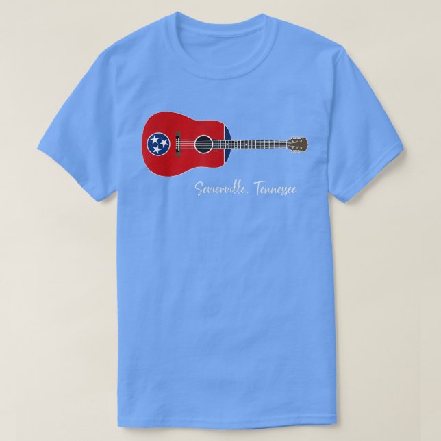 T-shirt Guitare Sevierville Tennessee (Design devant)