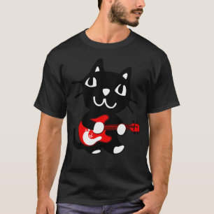 T-shirt Guitare simple pour chat