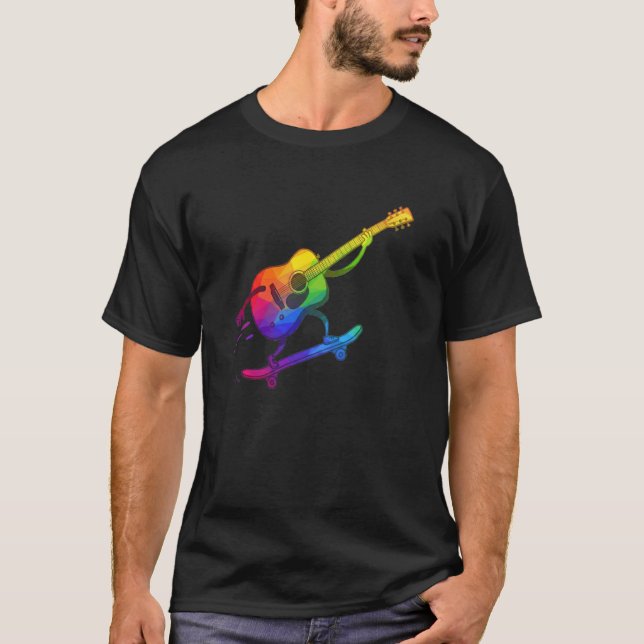 T-shirt Guitare Skater (Devant)