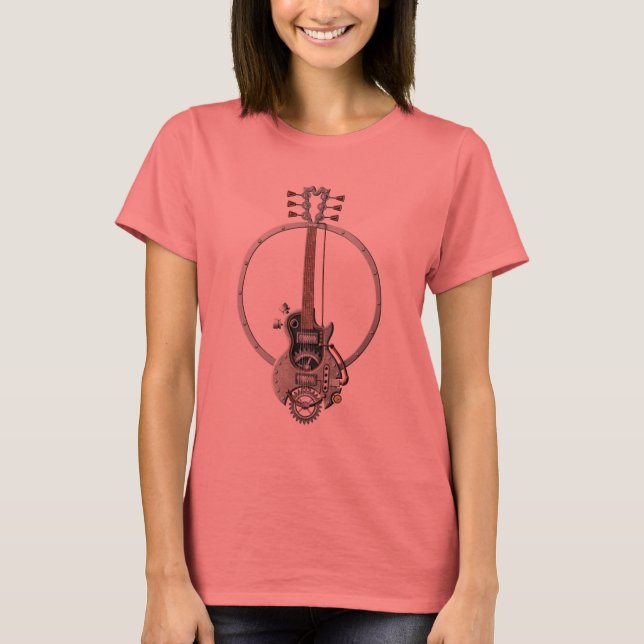 T-shirt Guitare Steampunk (Devant)