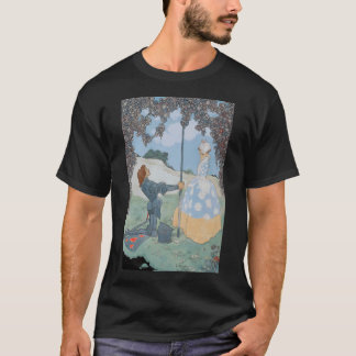 T-shirt Guitare surréaliste fondue désert abstrait vintage