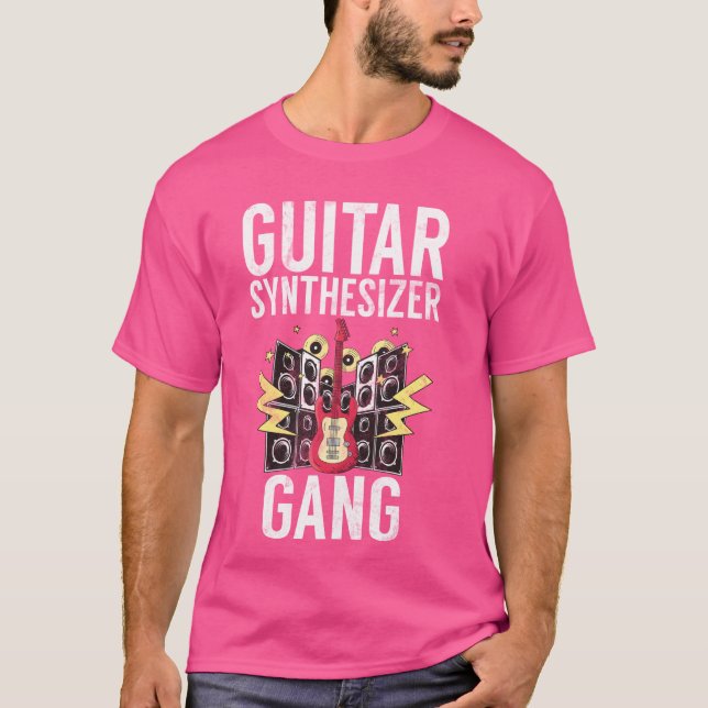 T-shirt Guitare synthétiseur Instrument Drôle Joueur Citat (Devant)
