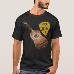T-shirt Guitare T-Worshi, Pasteur de musique chrétienne d
