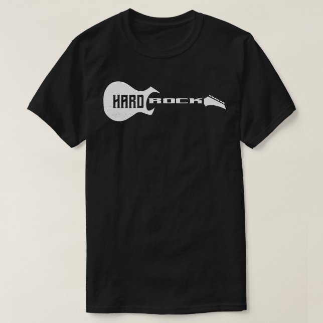 T-shirt Guitare typographique de Hard Rock Electric (Design devant)