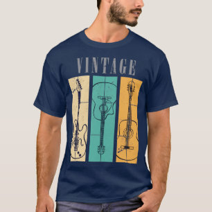T-shirt Guitare vintage