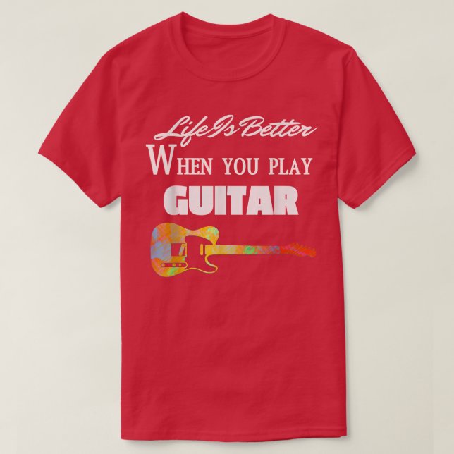 T-shirt Guitare vintage Guitariste Lover Instrument électr (Design devant)