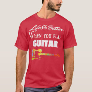 T-shirt Guitare vintage Guitariste Lover Instrument électr