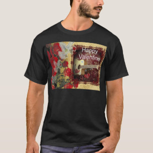 T-shirt Guitare vintage : Jour de la Saint-Valentin pour l