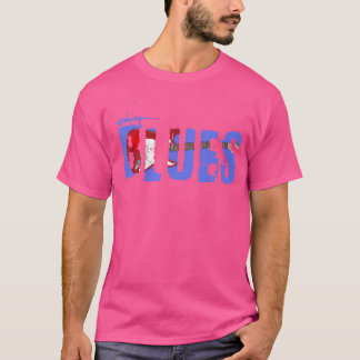 T-shirt Guitare vintage Look Blues