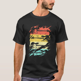 T-shirt Guitare Vintage pour hommes femmes groupe de musiq