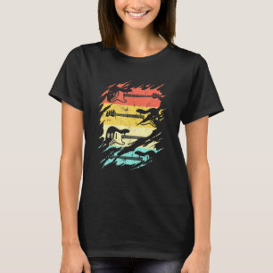 T-shirt Guitare Vintage pour hommes femmes groupe de musiq