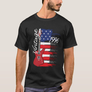 T-shirt Guitare vintage Rétro Vintage américaine Sinc