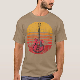 T-shirt Guitare vintage Tee Guitar Players Musique Band Gu