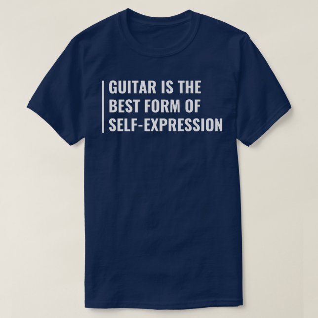 T-shirt GuitareForme d'auto-répression (Design devant)