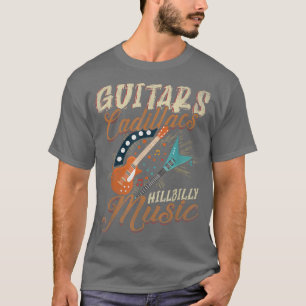 T-shirt Guitares Cadillacs Hillbilly MusiqueChansons et